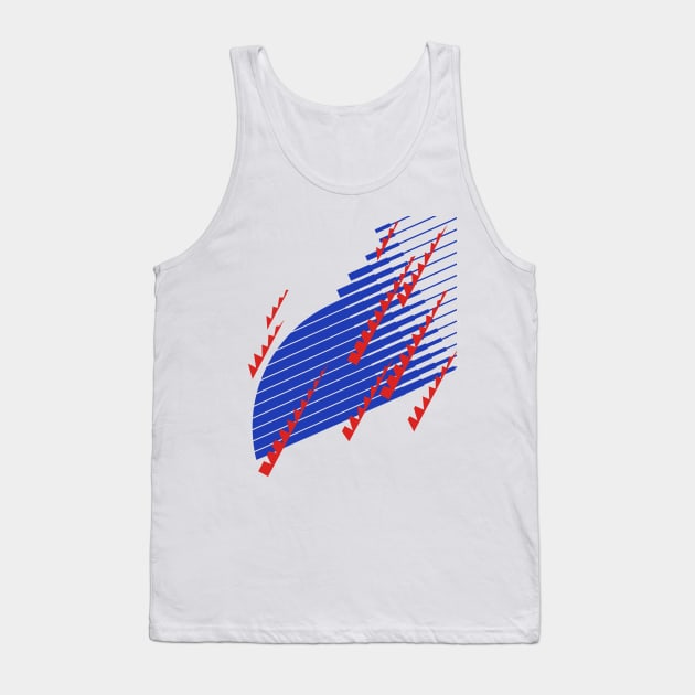 Japan Retro Blue White Red 1993 - 94 Tank Top by Culture-Factory